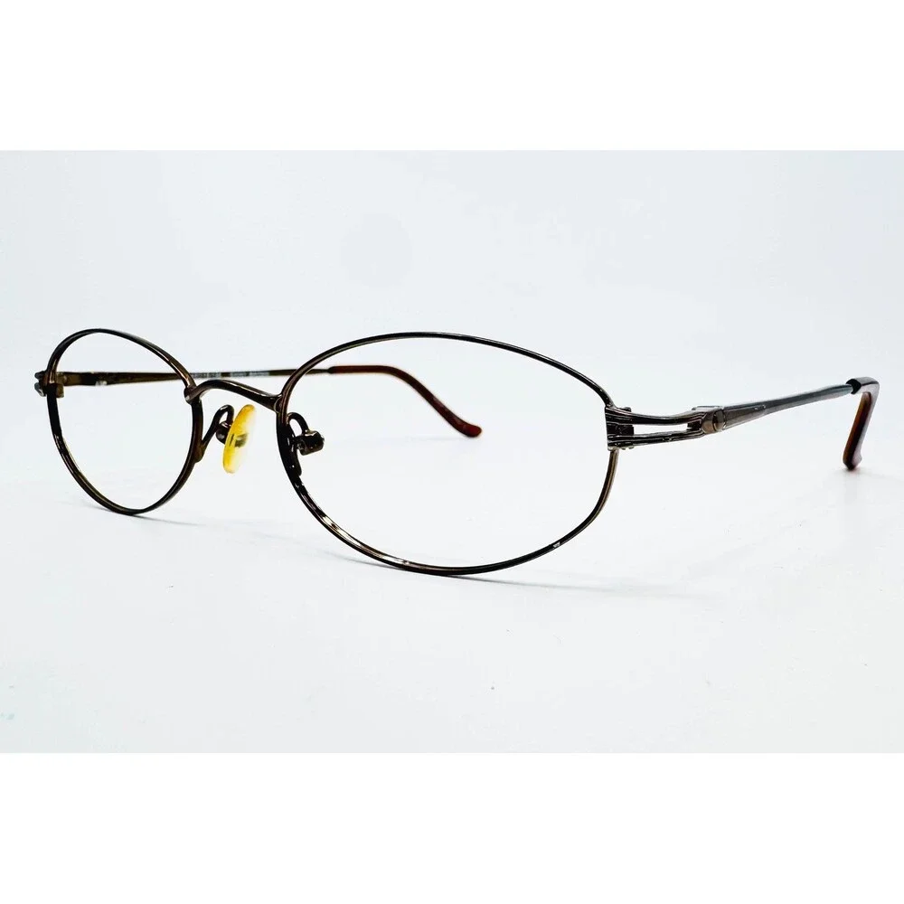 Richard Taylor Eyeglass Frames Womens Brown Connie Full Rim Oval 48-18-135